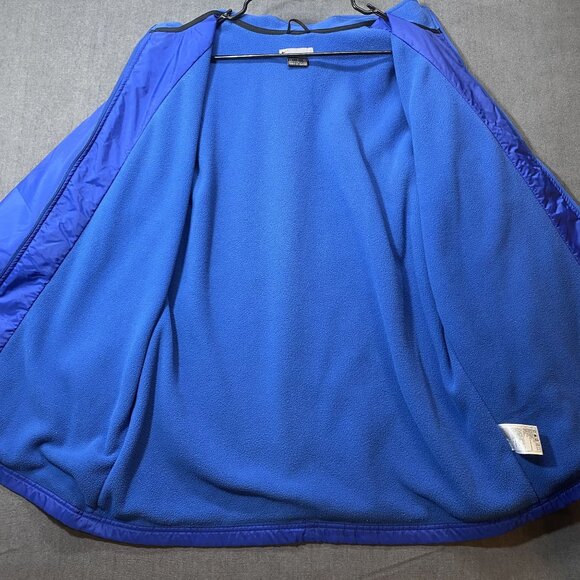 Nike Mens Full-Zip Blue/Black Fleece Lined Windbreaker Jacket Size Large - Picture 2 of 12